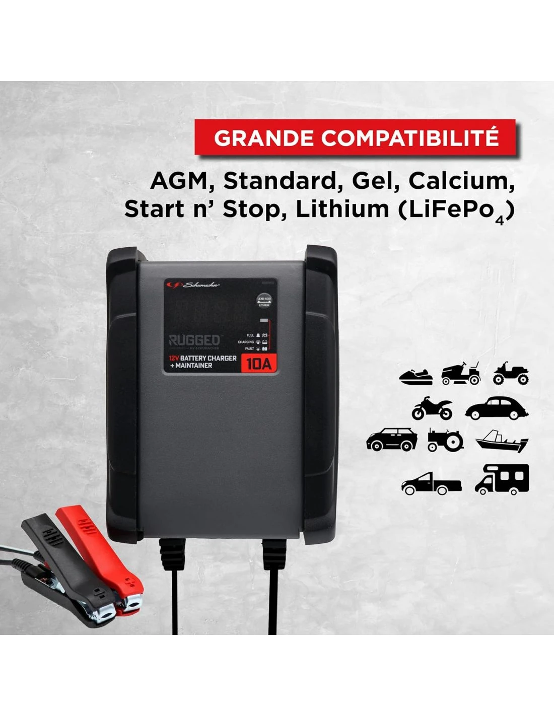 Chargeur RUGGED De Schumacher 12V 10A SPX460 – Image 6