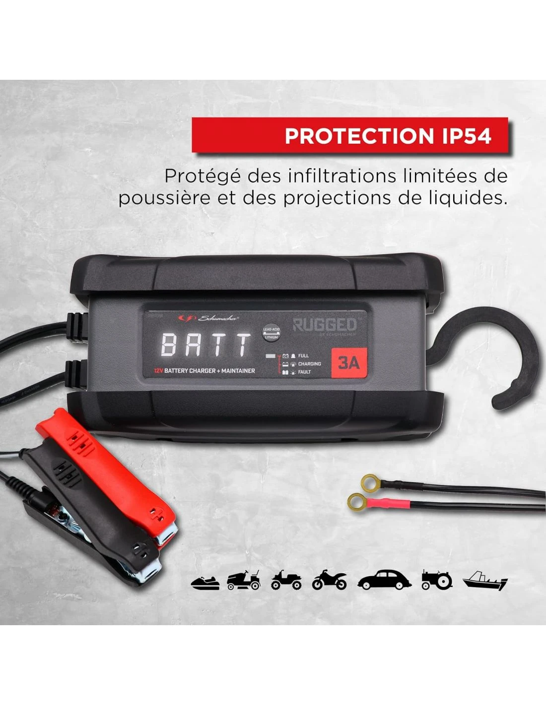 Chargeur RUGGED De Schumacher 12V 3A SPX458 – Image 16