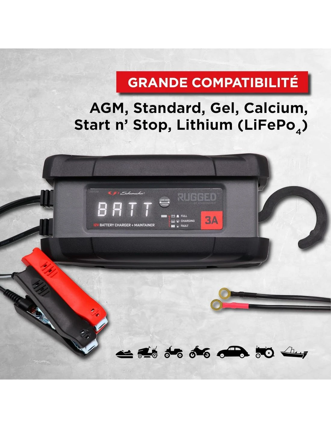 Chargeur RUGGED De Schumacher 12V 3A SPX458 – Image 5