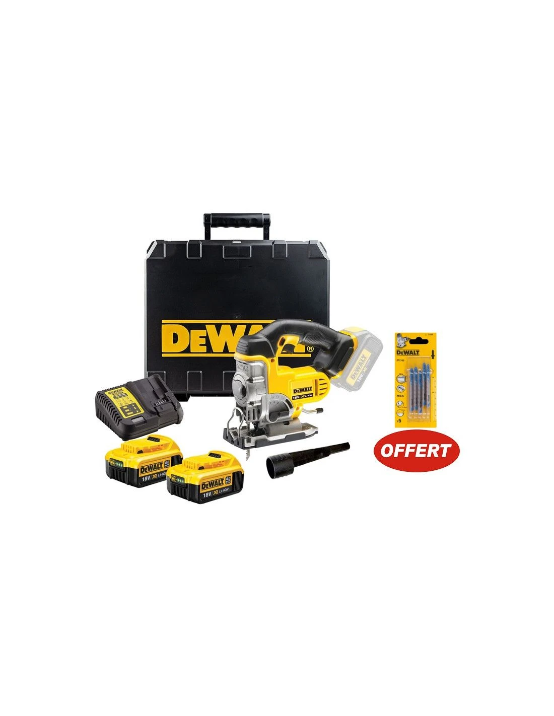 Scie Sauteuse DEWALT XR Li-ion 18V Avec Batteries Et Chargeur DCS331M2-QW – Image 5