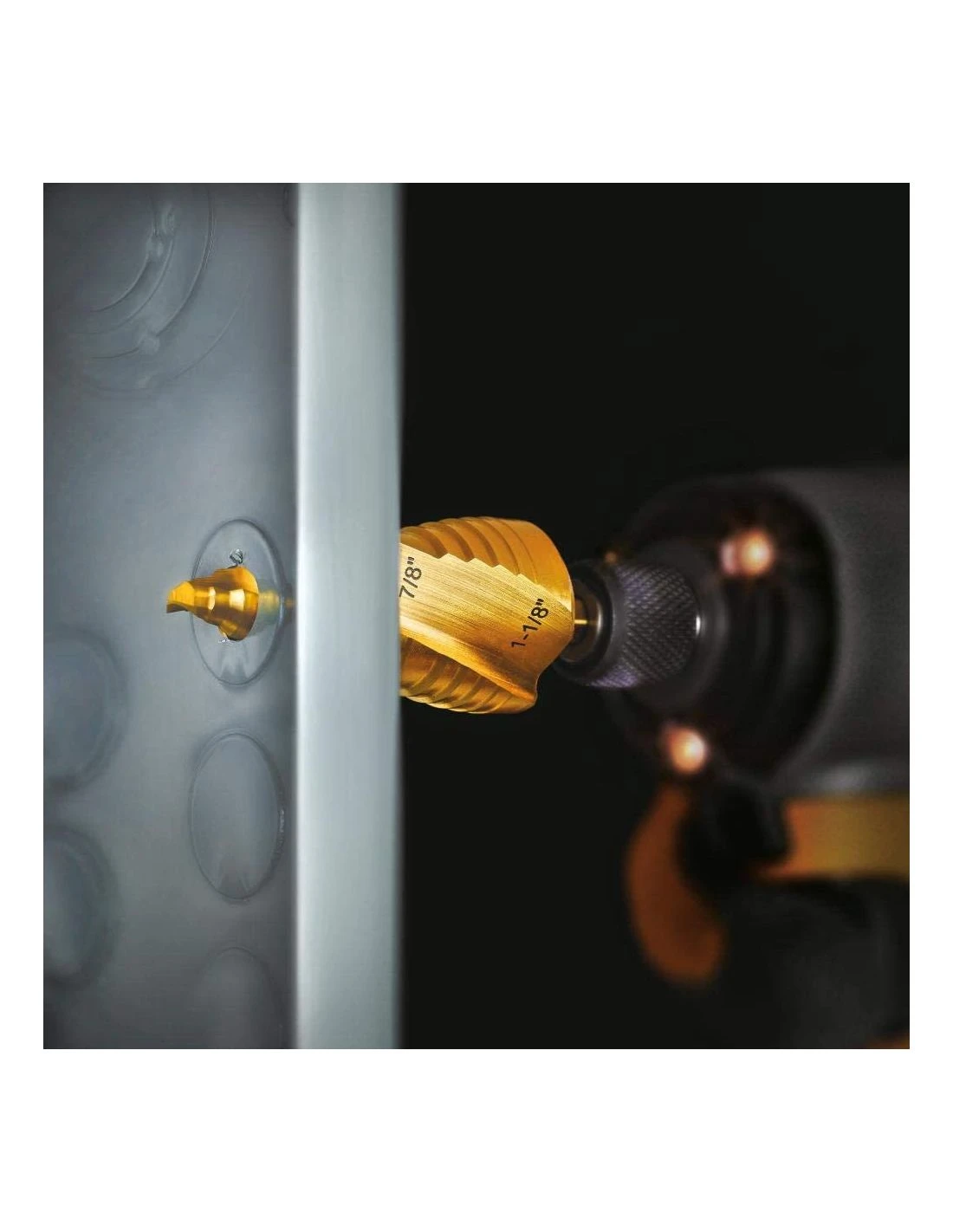 Foret étagé DeWALT En Spirale Titane Ø 6,4 à 28,6 Mm IMPACT DWA1789IR – Image 15