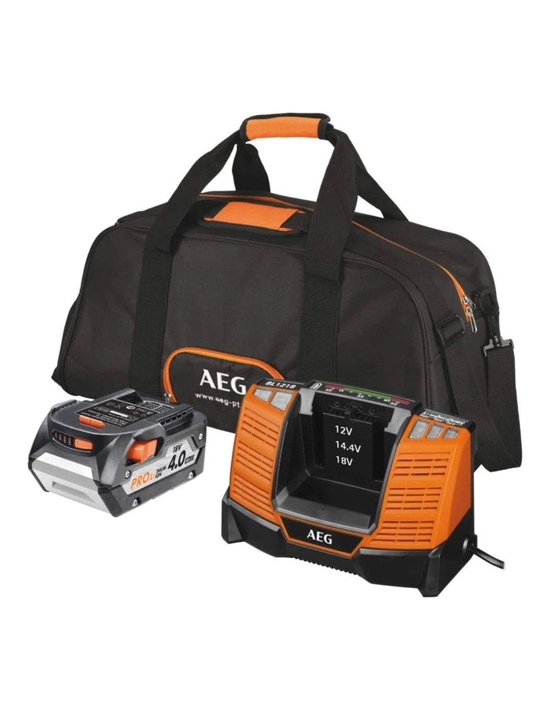 Pack Démarrage AEG SETLL1850BL (L1850R + 1 BL1218 + SAC)