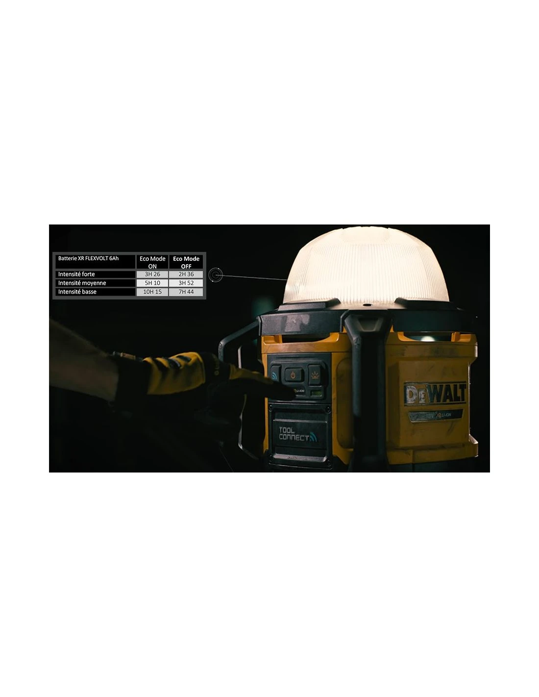 Projecteur De Chantier LED DEWALT Connecté 18V XR Li-Ion DCL074 – Image 16